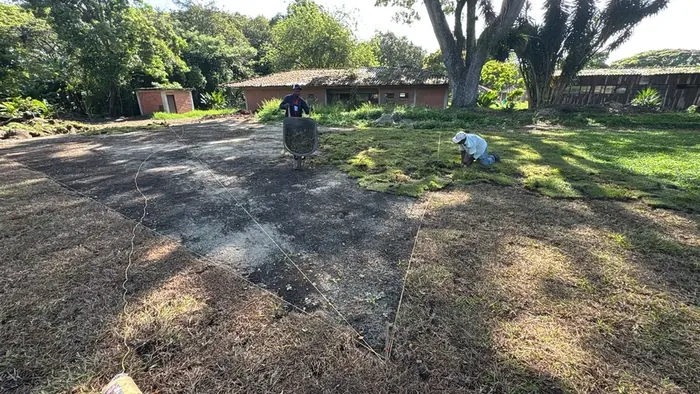 Construcción de cancha de fútbol · Cancha de fútbol, Colombia Agroforestal